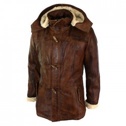 Shearling Leather Coat